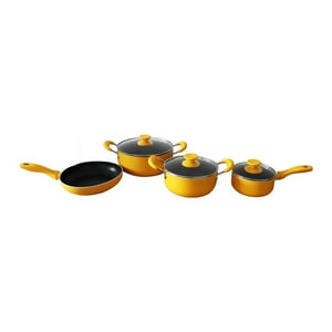 Genérico - Set Ollas Batería De Cocina 7Pcs Keep Antiadherente Hogar