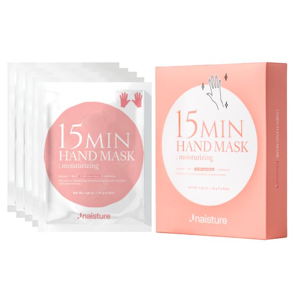 Máscara de guantes para manos, tratamiento hidratante Naisture, paquete de 5