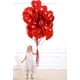 thumbnail image 2 of Globalons Giga Gud Red Heart, papel de aluminio de 18 pulgadas, 30 unidades con cinta, 2 of 8