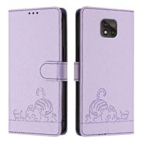 Funda Tipo Cartera Foxdock Para Motorola Moto G Power 2021 Con Soporte, Ranuras, Rfid, Diseño De Gato