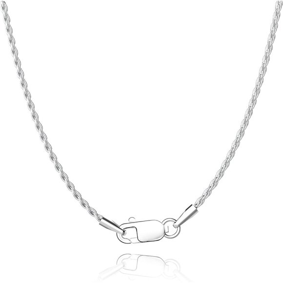 Collar Cadena Trenzada Jewlpire Baño de Oro 18K Plata 925