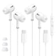 thumbnail image 1 of Audífonos BLXSounds USB-C con cable y micrófono, 2 pares, 1 of 8