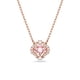 thumbnail image 1 of Colgante de trébol Swarovski Una con cristales rosas y blancos, 1 of 5