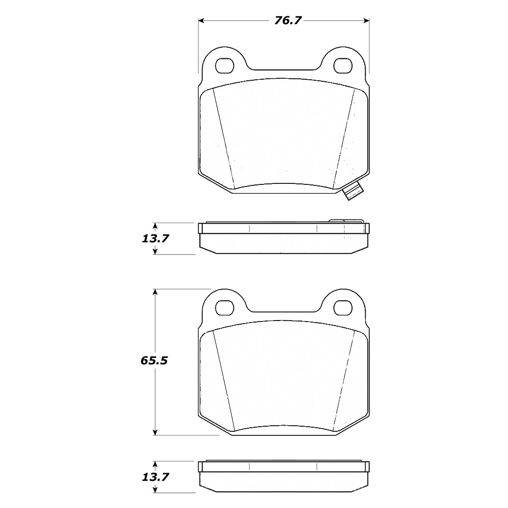 Pastillas Freno Para Auto Pqpro 500.09610