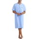 thumbnail image 2 of INSPIRE CHIC Camisones a Rayas para Hombre de Manga Corta con Botones Camisas de Dormir a Rayas Camisón L Azul Claro, 2 of 6