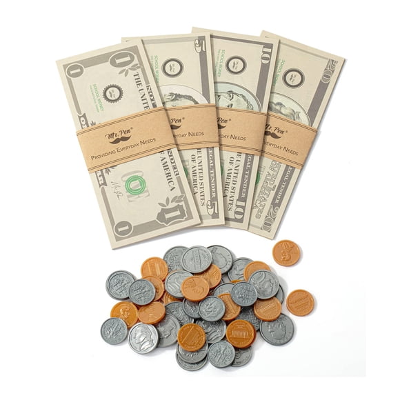Play Money Mr. Pen, 150 unidades, para niños, mayores de 3 años, realista