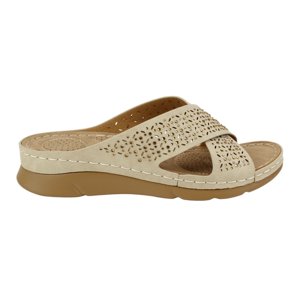 Sandalia New Walk Perforada Beige