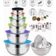 thumbnail image 2 of Juego de bowls para mezclar WEPSEN de acero inoxidable, 23 piezas, con tapas y tazas medidoras, 2 of 7