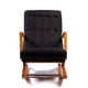thumbnail image 2 of Silla Mecedora Con Apoya Brazos Negro Lino, 2 of 3