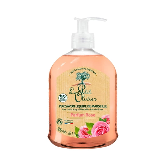 Jabón Le Petit Olivier liquido de Marsella Rosa