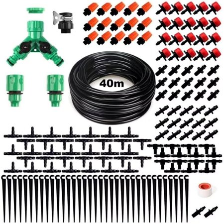 Kit De Riego Sistema Automático Por Goteo 40M 158 Piezas Variación Multicolor