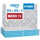 thumbnail image 1 of Filtro de aire Aerostar MERV 11 20x25x1 - 6 unidades para HVAC, 1 of 5