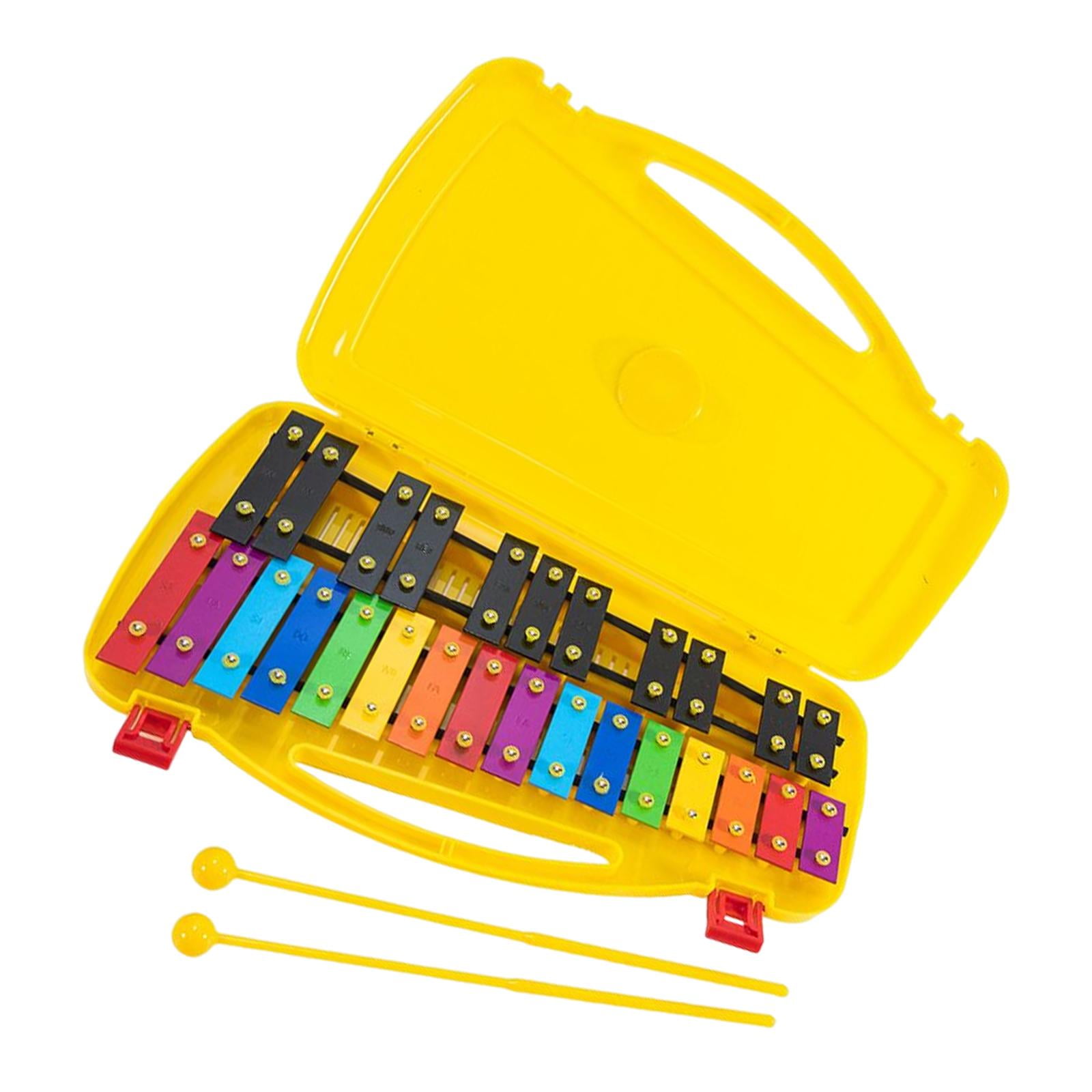 Magideal - Xilófono De 27 Notas Y Dos Mazos, Regalo Perfecto Con Estuche Glockenspiel Para Bebés, Principiantes, Adultos, Niños Pequeños, Instrumentos De Percusi Vistoso