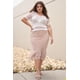 thumbnail image 3 of Blusa Transparente con Volantes, Escote en U y Manga Corta con Detalle de Lazo, Talla 3XL, 3 of 3