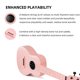 thumbnail image 5 of Ukelele TOM de Fibra de Carbono 58 cm Rosa Kit para Principiantes, 5 of 7