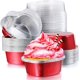thumbnail image 1 of Molde de aluminio para pasteles, forma de corazón, para cupcakes, con tapa, 100 ml (3,4 onzas), desechable, para San Valentín, Día de la Madre, bodas, Navidad y cumpleaños., 1 of 7