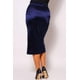 thumbnail image 3 of Falda Midi Cruzada con Fruncido Frontal Sexy, 3 of 4
