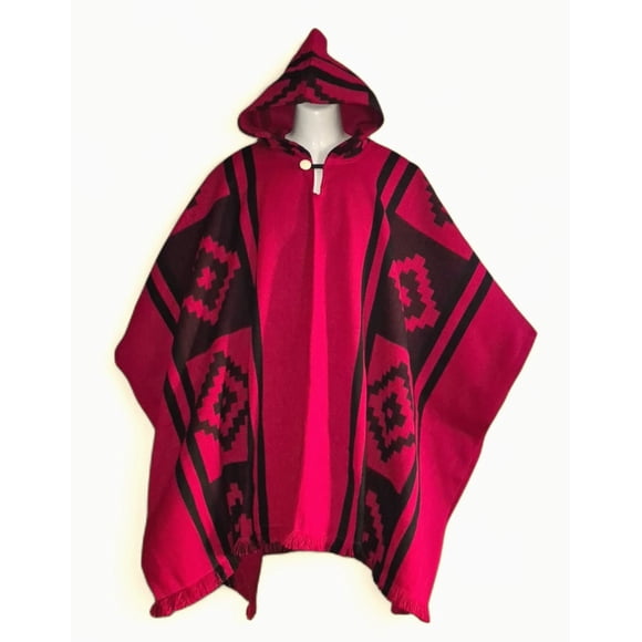 Poncho De Lana De Alpaca Albiná Cálido Y Liviano