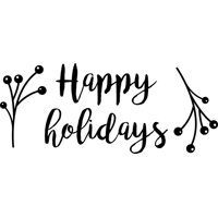 Rienda Libre Graphics - Decomural Happy Holidays Mistletoe Christmas Ws-50783