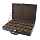 thumbnail image 2 of Caja de reloj con 24 ranuras, organizador de caja de reloj, caja de almacenamiento de exhibición de reloj de cuero PU con almohadas para reloj, regalo, 2 of 5