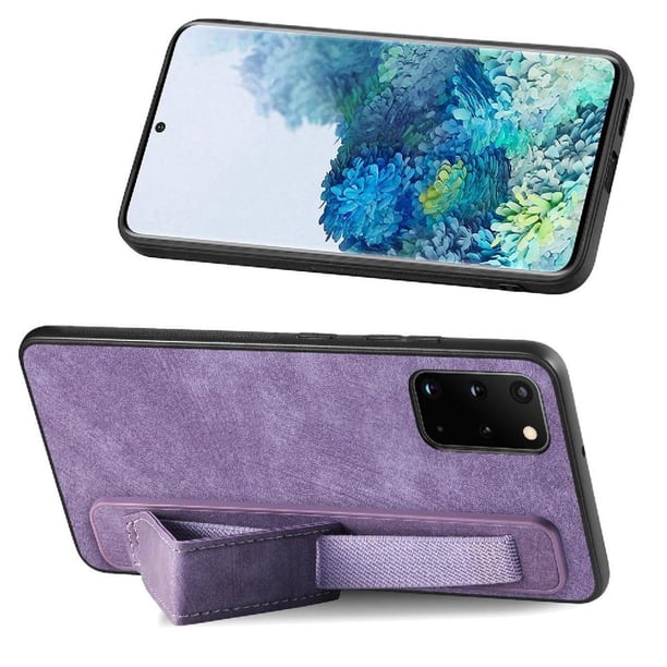 Funda Protectora con Correa para Samsung Galaxy S20 Plus Resistente a Golpes Morado