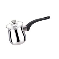 Magideal - Cafetera Turca, Calentador De Leche Para Cocinas De Inducción, Cafetera Portátil De Acero Inoxidable Para El Hogar, Viajes, Oficina, Cocina 360Ml