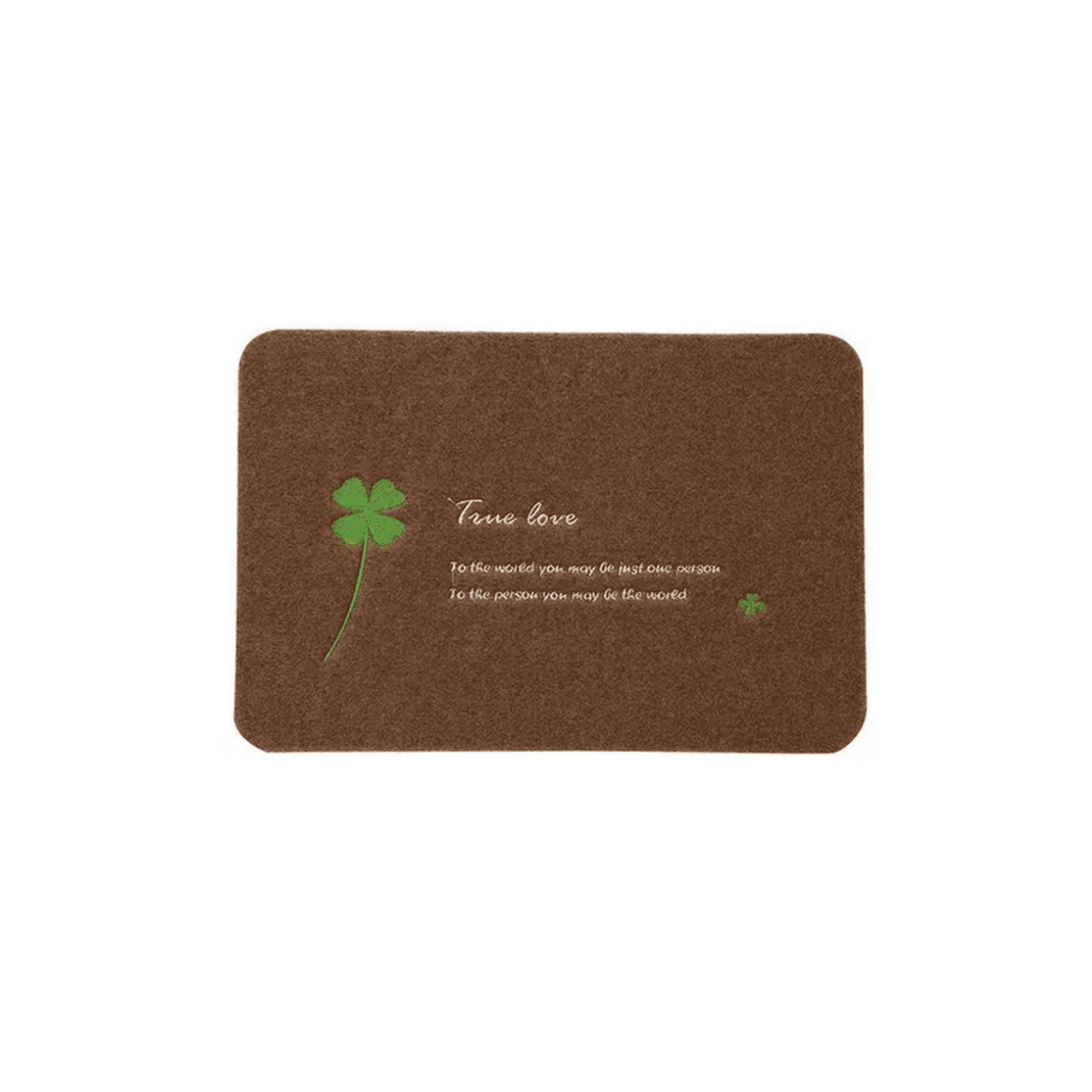 Genérico - Alfombra Limpiapiés 40x60 Cm Café