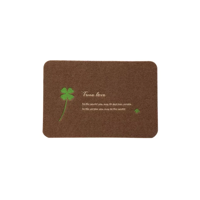 Genérico - Alfombra Limpiapiés 40X60 Cm Café