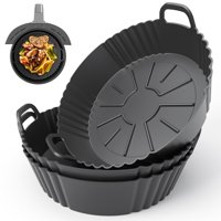 Forros De Silicona Para Freidoras Pintaur Redondos, Paquete De 3 Unidades, 4-5.3 Cuartos De Galón Ni