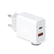 thumbnail image 1 of Set 2 Cargador Adaptador USB-A USB-C Carga Rapida Lau, 1 of 3