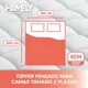 thumbnail image 3 of Topper Cubre Colchon 2 Plazas Homely Acolchado Premium Blanco 2 Plazas, 3 of 3