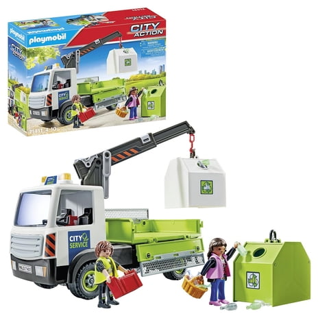 Camión Contenedor De Transporte Con Grúa Playmobil City Action 71431