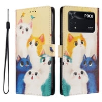 Foxdock Funda Tipo Cartera Para Xiaomi Poco M4 Pro 4G Con Soporte Y Correa – Diseño De Patrones Lindos