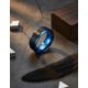 thumbnail image 2 of Anillo de Tungsteno Blue Space Hombre Moda Masculina, 2 of 3