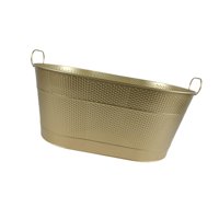 Bothyi - Cubo De Hielo Galvanizado Con Asas De Transporte, Para Enfriar Vino Y Cerveza