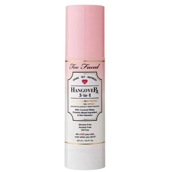 Spray fijador y base Hangover 3 en 1 en tamaño de viaje 30ml Too Faced