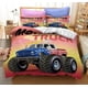 thumbnail image 1 of Monster Truck Boys Quilt Duvet Cover Set Bedroom Decor Bed Linen3-Piece Bedding Set, 1 of 5