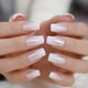 thumbnail image 4 of Uñas postizas EchiQ Pearl Shine, brillantes y relucientes, blancas cuadradas, 4 of 7