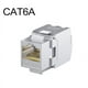 thumbnail image 3 of Shielded Cat7 Cat6a Keystone Jack RJ45 Tool-Less Type Zinc Alloy Module Adapter Coupler, 3 of 3