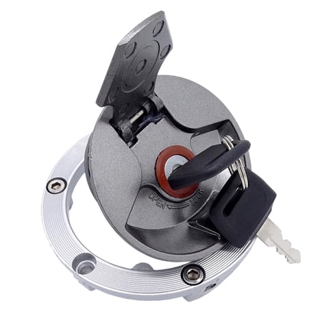 Magideal - Tapa De Tanque De De Aluminio Cnc Reemplaza Con 2 Llaves Piezas De Repuesto Para 250 Er300 Ex300 300 Z250Sl Durable