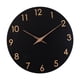 thumbnail image 2 of Reloj De Pared Silencioso Minimalista Arte De La Pared Decoración Para Cocina Hotel Cocina Isla Negro, 2 of 5