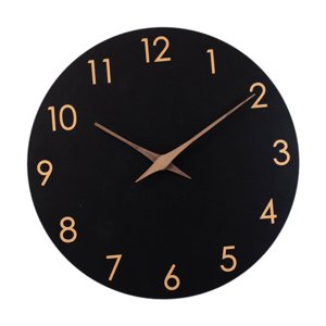 Magideal - Reloj De Pared Decoración Artística De Pared, Sin Tictac, 10 Pulgadas, Reloj De Pared Decorativo, Decoración Para Baño, Dormitorio, Inauguración De La Negro
