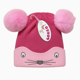 thumbnail image 1 of GORRO DE LANA INFANTIL DISEÑO RATON CON CHIPORRO Y POMPONES BEBE UNISEX, 1 of 3
