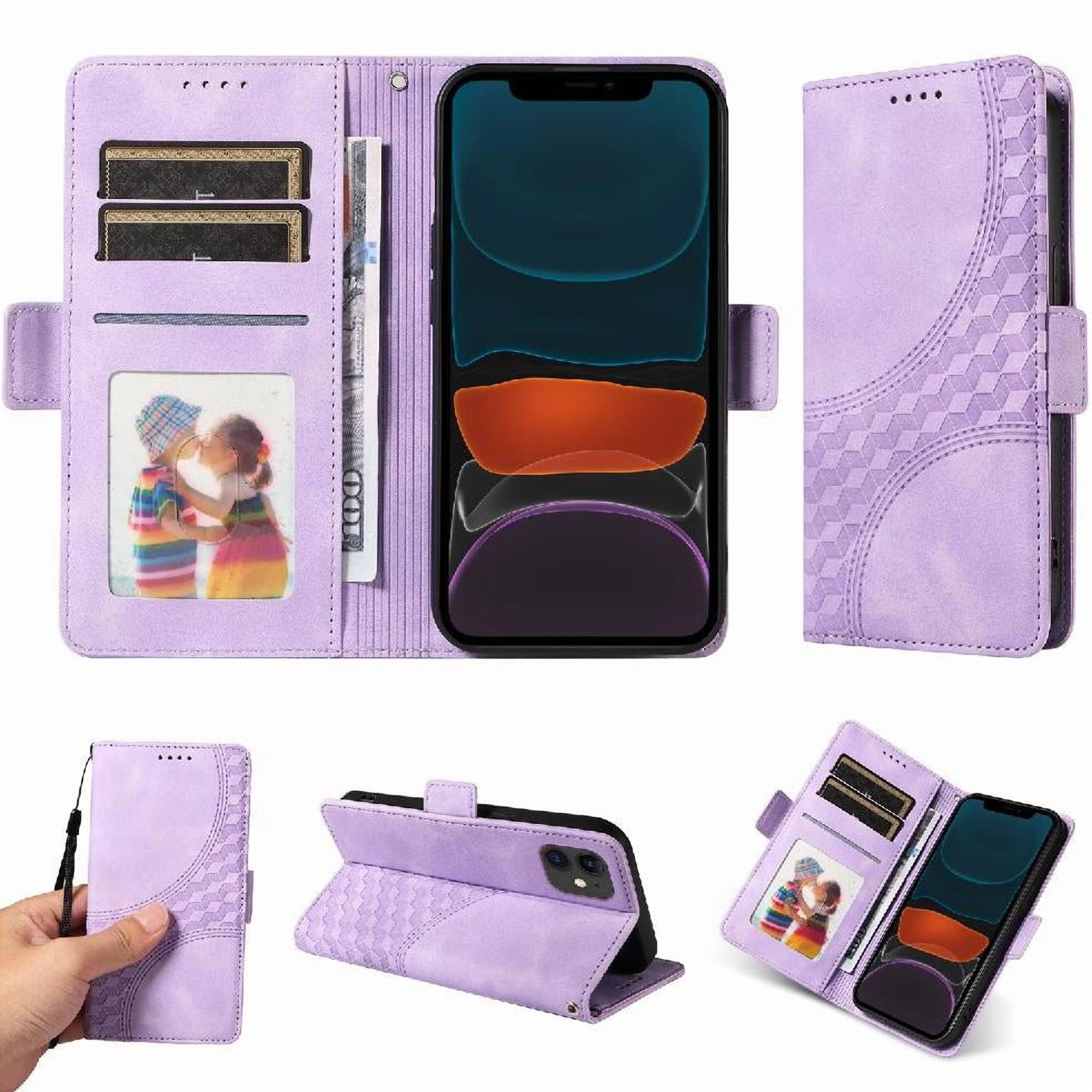Carcasa Foxdock Iphone 12 De Cuero Pu, Diseño Acolchado Clásico, Protección Contra Caídas Y Rayones