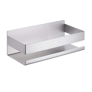 Magideal - Estantes Flotantes, Estante De Almacenamiento, Soporte Decorativo Para Champú De Acero Inoxidable No Moderno, Especiero, Para Cocina, Dormitorio, Baño Trefilado