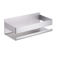 Magideal - Estantes Flotantes, Estante De Almacenamiento, Soporte Decorativo Para Champú De Acero Inoxidable No Moderno, Especiero, Para Cocina, Dormitorio, Baño Trefilado