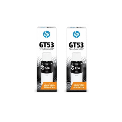 Pack 2 Tintas Hp Gt53 Negro Original