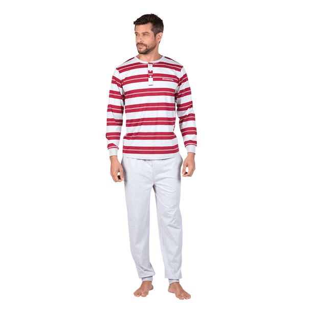 Pijama De Hombre Algodón a Rayas