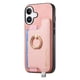 thumbnail image 3 of Funda Magnética Para Iphone 16 Plus Con Billetera Y Anillo Protector Resistente Rosa, 3 of 6