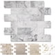 thumbnail image 1 of Protector contra salpicaduras Reovatile para pelar y pegar, PVC, piedra gris, 12 x 12 cm, 1 of 6